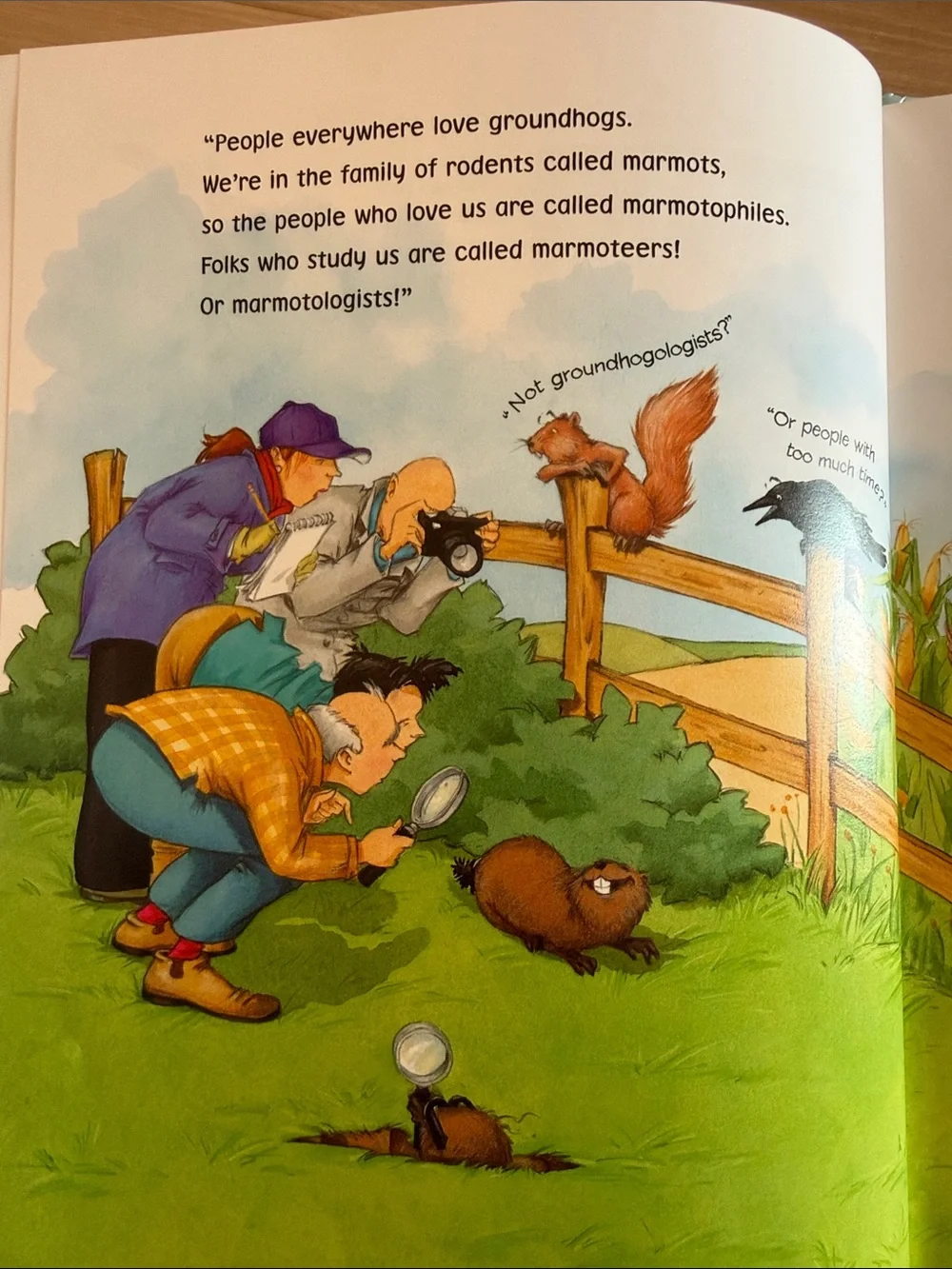 “GROUNDHOG GETS A SAY”!CHILDREN’S HARDCOVER ILLUSTRATED STORYBOOK GENTLY USED
